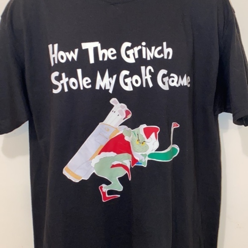 Unisex “How The Grinch Stole My Golf Game” Parody Tee - Picture 5 of 8